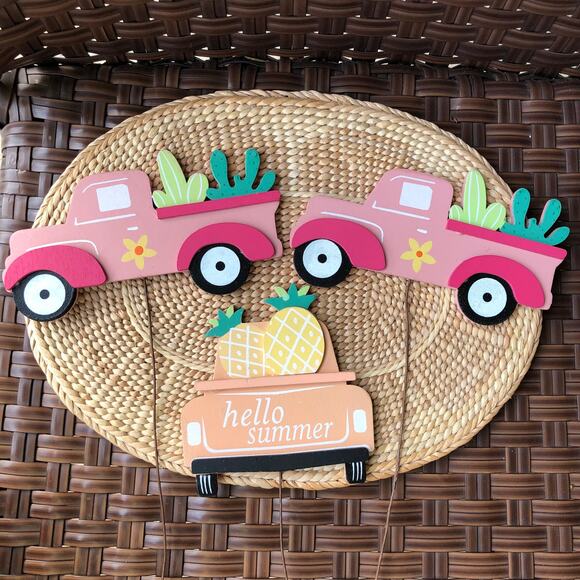 NWT 3 Country Truck Picks with Pineapples and Cacti by Ashland - Picture 1 of 10